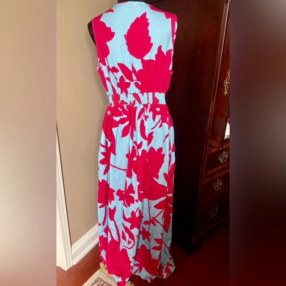 NWOT Floral Maxi Dress w Pockets (S) - Picture 7 of 11